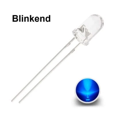 Blink LEDs 5mm Blinker LED Blinklicht langsam blinkend 0,5Hz (30x pro Minute) - Bild 1 von 4
