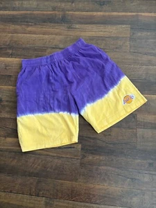 LOS ANGELES LAKERS men's cotton shorts, purple/yellow, LARGE, New - Picture 1 of 1