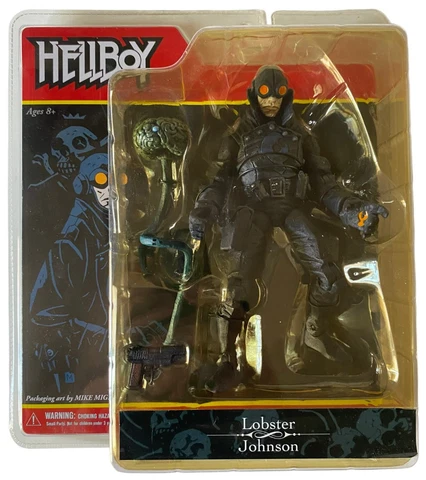 Mezco Hellboy Series 1 Lobster Johnson Figure New w Bubble Discoloration 2005 Cover