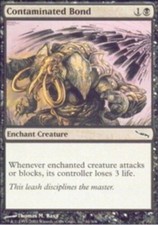 1x Contaminated Bond - Foil MTG Mirrodin NM Magic Foil
