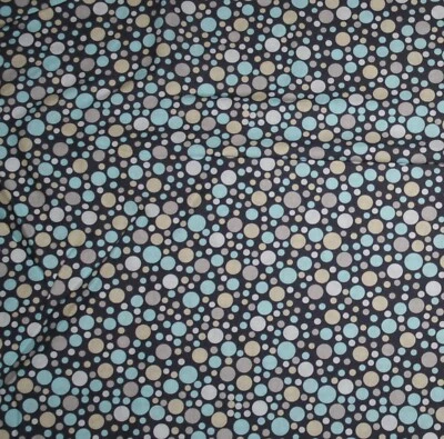 cotton quilting fabric 35" play dot blue and gray Michael Miller  - Image 1 of 2