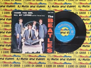 LP 45 7" THE BEATLES Thank you girl All my loving 1964 italy PARLOPHON QMSP 16364 - Bild 1 von 2