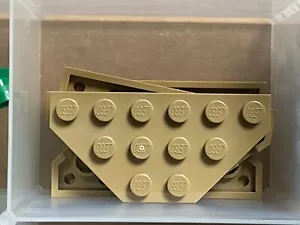 LEGO Parts - Dark Tan Wedge Plate 3 x 6 - No 2419 - QTY 5 - Picture 1 of 1