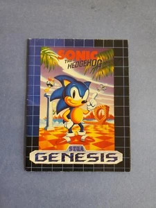 RZADKI! Sega Genesis Wkładka Plakat Sonic The Hedgehog Genesis Game Gear - Zdjęcie 1 z 2