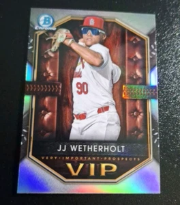 2025 Bowman Chrome Very Important Prospects SP #VIP-18 JJ Wetherholt Cardinals - Bild 1 von 2