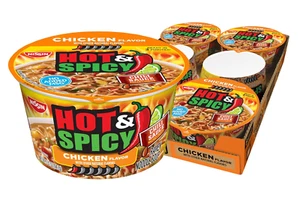 Hot & Spicy Chicken Ramen Noodle Soup, 3.32 Ounce (Pack of 6) - Picture 1 of 12