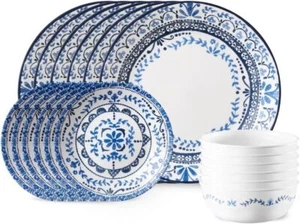 Corelle Vitrelle 18-Piece Service for 6 Dinnerware Set, Triple Layer Glass and - Picture 1 of 7