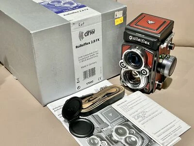 New Rollei Rolleiflex 2.8FX TLR 6x6 Medium Format Camera Prototype Red Full Set - Image 1 of 4