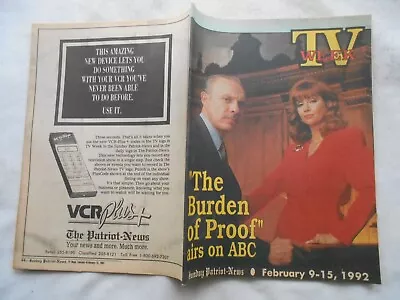 TV WEEK-FEBRUARY 9-15, 1992 VICTORIA PRINCIPAL - Image 1 of 2