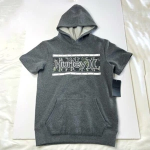 Sudadera con Capucha HURLEY NUEVA CON ETIQUETAS Niños Gris Manga Corta Logo Tie-dye M. - Imagen 1 de 4