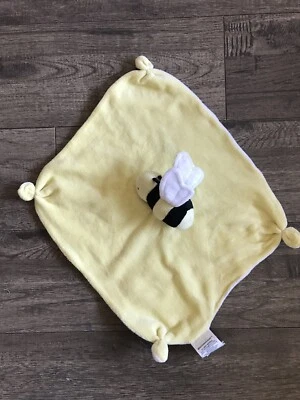 Burt's Bees Baby Bee Amarillo Lovey Manta de Seguridad Alas Arrugas Algodón Orgánico Foto 1 de 4