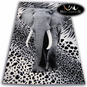 ORIGINAL ANIMAL THEME CARPETS 'FLASH' ELEPHANT Print Area CHEAP Rugs Carpet  - Picture 1 of 6