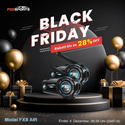 2XBT 5.4 Cuffie Moto Citofono Citofono Bluetooth Casco Interphone - Immagine 1 di 4