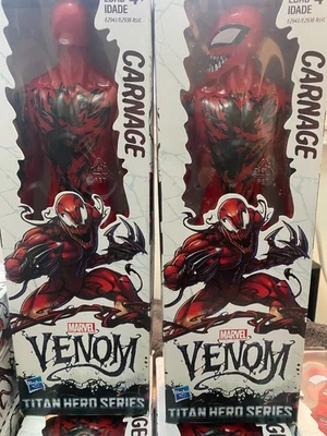Marvel Venom Carnage Titan Hero Series personaggio 30 cm nuovo imballo originale Hasbro - Immagine 1 di 4
