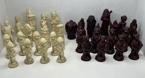RARE Vintage 1979 Tolkien Enterprises LORD OF THE RINGS Chess Set Complete J.R.R - Picture 1 of 24