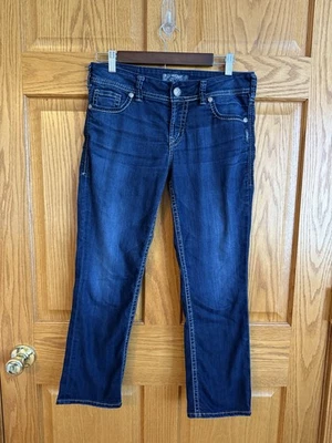 Silver Suki Capri Jeans Womens W29 Blue Stretch Denim Western Concert Weekend - Image 1 of 4