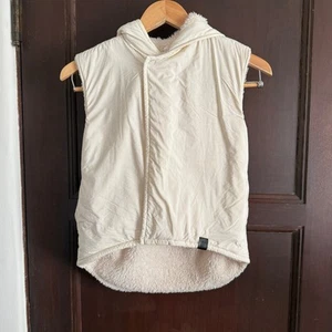 OMAMIMINI Los Angeles | Cream Drop tail Sherpa Lined Hooded Vest | 8 - Picture 1 of 4