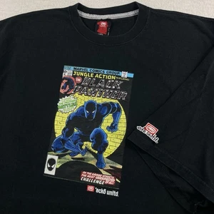 Vintage Ecko Unltd The Black Panther T Shirt Men XXL Marvel Comics Jungle Action - Picture 1 of 10