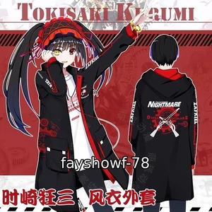 DATE A LIVE Tokisaki Kurumi Anime Windbreaker Hoodie Cosplay Costume Pajamas 1PC - Picture 1 of 20