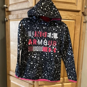 Girls Size YLG Under Armour Cold Gear Loose Hoodie - Picture 1 of 9