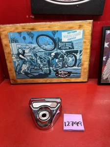 94-13 Harley RoadKing Chrome Handlebar Cover HeadLight Nacelle Housing Roadking - Picture 1 of 24