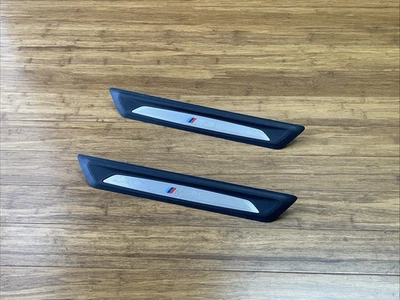 2015-2018 BMW M3 F80 Sedan Front Left & Right Inner Door Sill Trim Set of 2 OEM - Image 1 of 4
