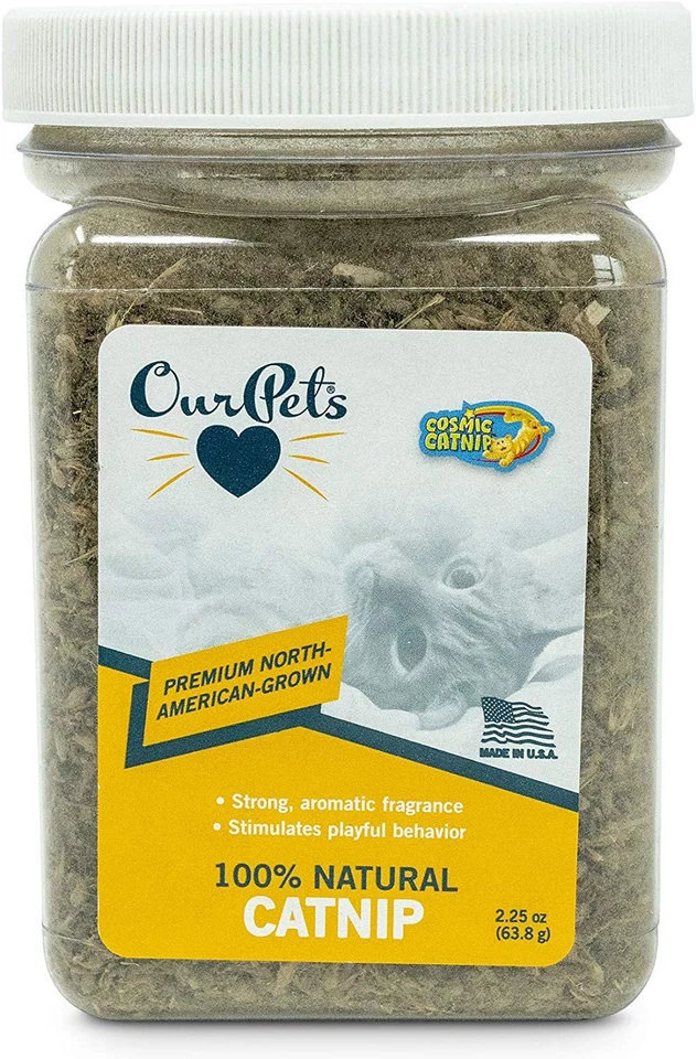 OurPets Premium NorthAmerican Grown Catnip 214ounce Jar