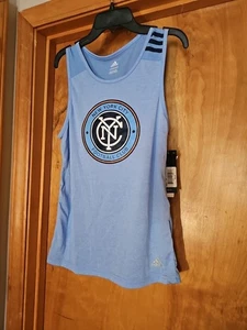 New York City FC Jungen Adidas Tank Top Größe M 10/12 NYCFC Neu mit Etikett - Bild 1 von 6
