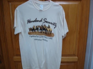 Men/Women Homeland Security t-shirt Indian Native American - Picture 1 of 5