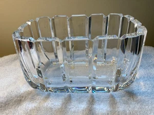 Cuenco de cristal Gunnar Cyren Orrefors vintage con cortes verticales V RARO LEER POR FAVOR - Imagen 1 de 24