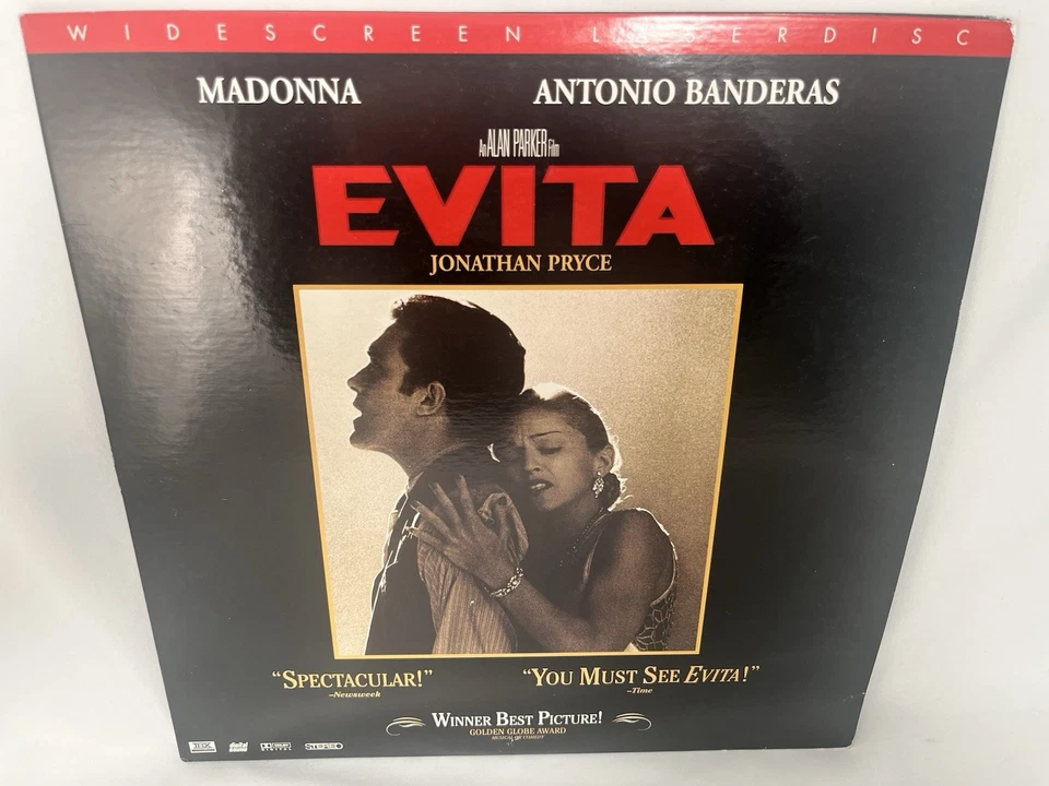Evita Laserdisc Film 11853 AS Widescreen NTSC Madonna Banderas - Image 1 of 4