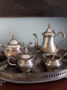 Pregiato e antico servizio da THE-CAFFÈ - SHEFFIELD - Foto 1 di 12