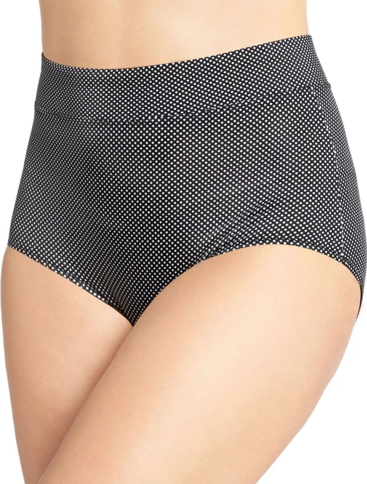 5 Warners No Muffin Top Microfiber Brief Panties 5738 Floral Rosewater 3xl