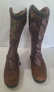 Red Head Waterproof Snakeproof Side Zip Camo Hunting Boots Mens Sz 8M - Picture 1 of 14