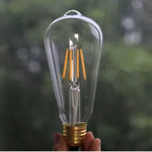 LED Bulb ST64 4W 220~250V E27 Globe Pendant Lighting Fixtures Warm White Lights - Picture 1 of 6