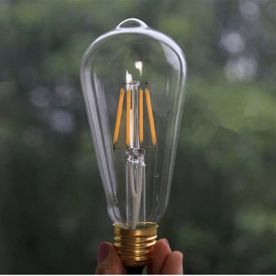 LED Bulb ST64 4W 220~250V E27 Warm White Lights Globe Pendant Lighting Fixtures - Image 1 of 4