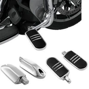 Motorcycle Brake Pedal Foot Pegs Footpegs Footrest For Harley Dyna Softail FXST - Picture 1 of 9
