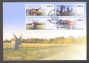 2020 Estonia First ATM 4 stamps FDC various picture Visit Estonia Mi 1-4 - Picture 1 of 1