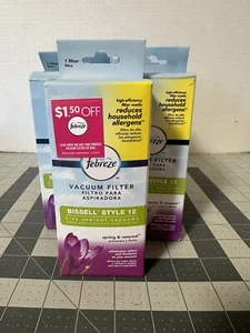 New and Sealed Febreze Spring & Renewal Scent Bissell Style 12 Vacuum Filter (9) - Picture 1 of 3