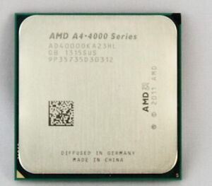 AMD A4-4000 Series AD40000KA23HL Processors CPU FM2 3.0ghz Dual core