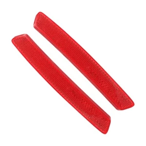 Pair Red Lens Right + Left Rear Bumper Reflector Light Fit for Maserati Ghibli - Picture 1 of 5