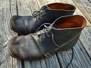 Civil War Reenactment Leather Brogan Shoes Boots Size 11 Union Confederate