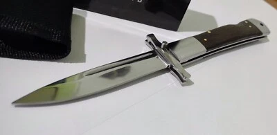 EE TRUSTED BRAND LOCKBACK HUNTING POCKET KNIFE W/ SWING GUARD AND SHEATH CASE !! - Image 1 of 4