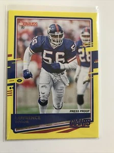 Donruss Lawrence Taylor 2020 prueba de prensa amarilla Parallel Giants #190 - Imagen 1 de 2