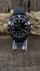 Vintage Sheffield Allsport Diver Unisex Mechanical Wristwatch Swiss Chrome - Picture 1 of 5