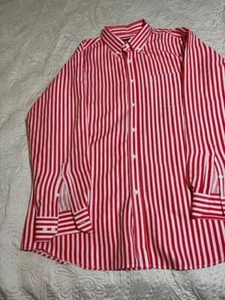 Dokkia Herren Button Up Down LS Langarm Oberhemd orange gestreift XL - Bild 1 von 11
