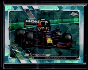 2021 Topps Chrome Sapphire Formula 1 F1 #99 Sergio Perez Aqua /99 - Picture 1 of 2