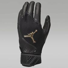 Jordan Adult Medium Fly Select Baseball Batting Gloves Black/Gold J1004385-075
