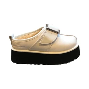 UGG X Opening Ceremony Collab OC Tasman Platform White Leather Slippers 1151430 - Picture 1 of 10