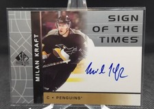 2002-03 UD SP Authentic Sign of the Times PittsburghPenguins Milan Kraft
